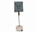 Thumbnail image #1 for Clear Acrylic Alligator Clip Menu Card Holder with Square Base, 4.25 Inch