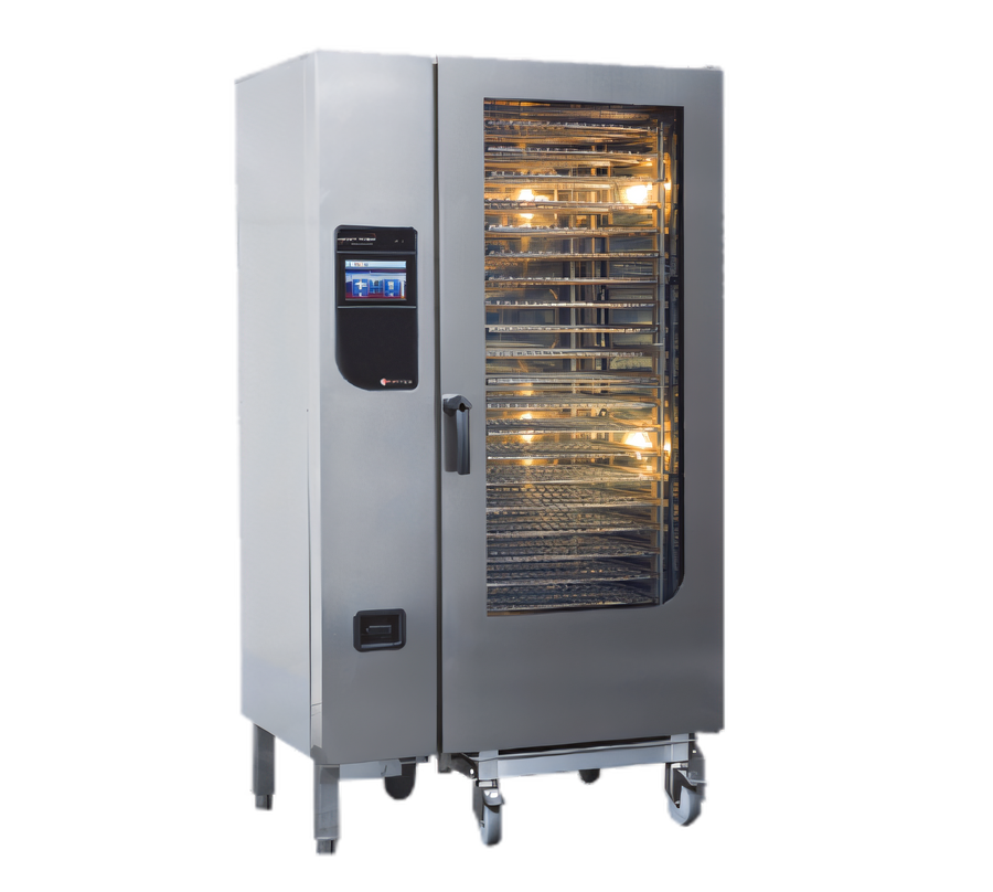 Product image #1 for Henny Penny FlexFusion Platinum Natural Gas Floor Model Combi-Steamer Oven with Crosswise Mobile Rack and 20 Pan Capacity