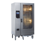 Henny Penny FlexFusion Platinum Natural Gas Floor Model Combi-Steamer Oven with Crosswise Mobile Rack and 20 Pan Capacity