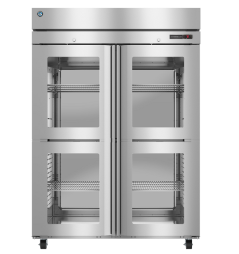 Product image #1 for Hoshizaki Steelheart 55-Inch Wide 2-Section Heated Holding Cabinet with Half Glass Doors