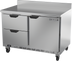 Thumbnail image #1 for Beverage-Air WTRD48AHC-2-FIP 48-Inch Two-Section Worktop Refrigerator with 2 Drawers and 1 Door