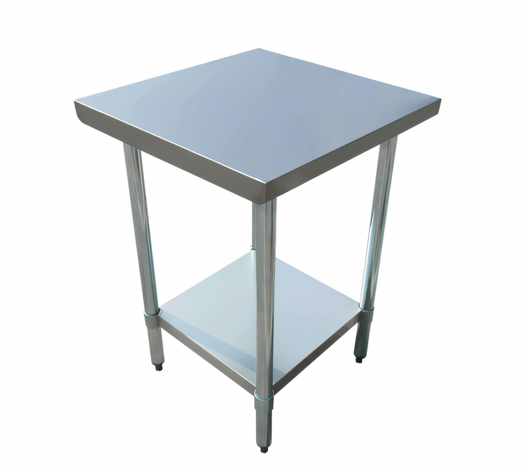 Product image #1 for Admiral Craft 24-Inch x 24-Inch Stainless Steel Commercial Work Table with Adjustable Undershelf