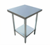 Thumbnail image #1 for Admiral Craft 24-Inch x 24-Inch Stainless Steel Commercial Work Table with Adjustable Undershelf