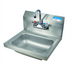 Thumbnail image #1 for BK Resources Wall-Mounted Hand Sink Package with Lead-Free Faucet, 14 x 10 x 5 Bowl, 304 Stainless Steel