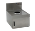 Thumbnail image #1 for Spec-Bar 18-Inch x 19-Inch Stainless Steel Underbar Dry Waste Unit with 6-Inch Round Opening