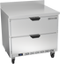 Thumbnail image #1 for Beverage-Air 36-Inch 2-Drawer Worktop Freezer, 8.69 Cu. Ft., Stainless Steel, Rear-Mounted Self-Contained R290