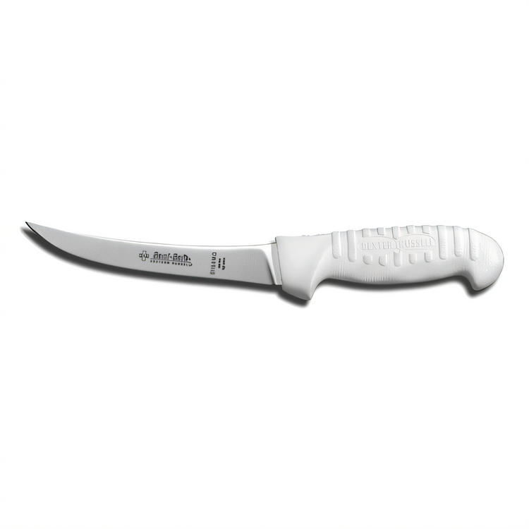 Product image #1 for Dexter Russell Sani-Safe 6-Inch Curved Flexible Boning Knife with White Polypropylene Handle