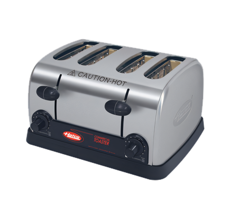 Product image #1 for Hatco Quick Ship 4-Slot Commercial Pop-Up Bread & Bagel Toaster, 120V, Stainless Steel