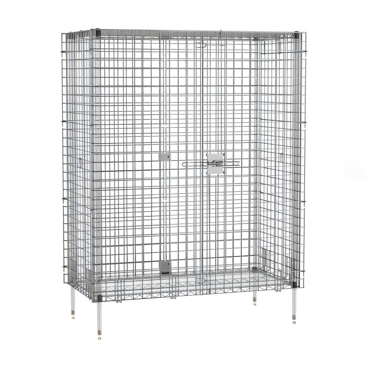 Product image #1 for Olympic 48"W x 24"D Chrome Security Enclosure Kit with Side-Hinged Doors