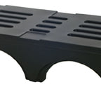 Thumbnail image #1 for Eagle Group PD4836 Black Polyethylene Dunnage Rack, 48 x 36 x 12 Inches, 3,500 lb. Capacity
