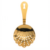 Thumbnail image #1 for Barfly 7-Inch Gold-Plated Julep Strainer with Scalloped Edge and Hanging Hole