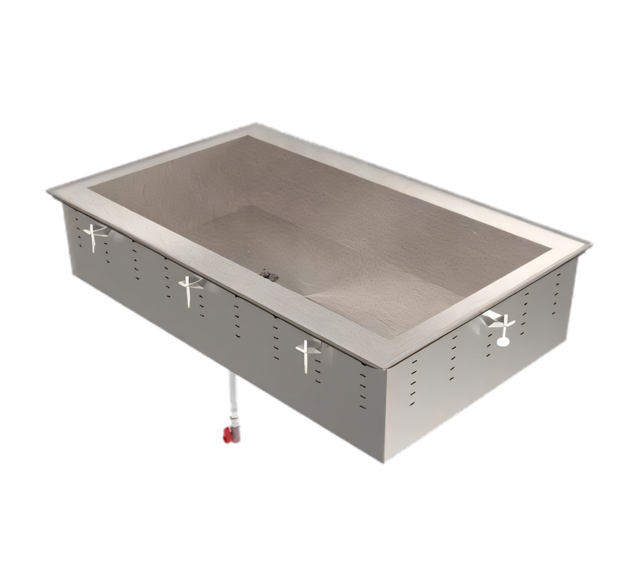 Product image #1 for Vollrath Remote Refrigerated 3-Pan Drop-In Cold Pan, Full-Size, Deep Well