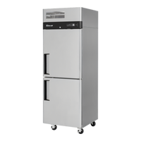 Turbo Air M3 Series One-Section Reach-In Freezer with Solid Half Doors, 21.5 Cu. Ft., Top-Mounted Self-Contained