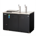 Thumbnail image #1 for Everest Refrigeration Club Top Two-Section Direct Draw Keg Refrigerator, 20 Cu. Ft., 2 Half-Barrel Kegs