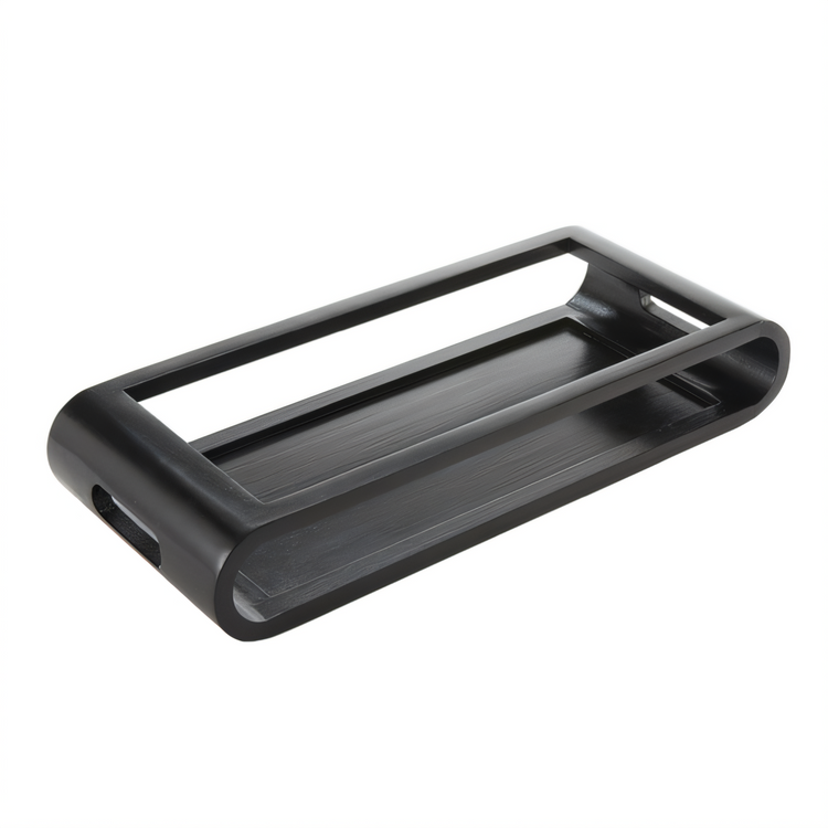 Product image #1 for American Metalcraft Rectangular Wood Serving Tray with Espresso Finish, 21-3/4 Inches Long