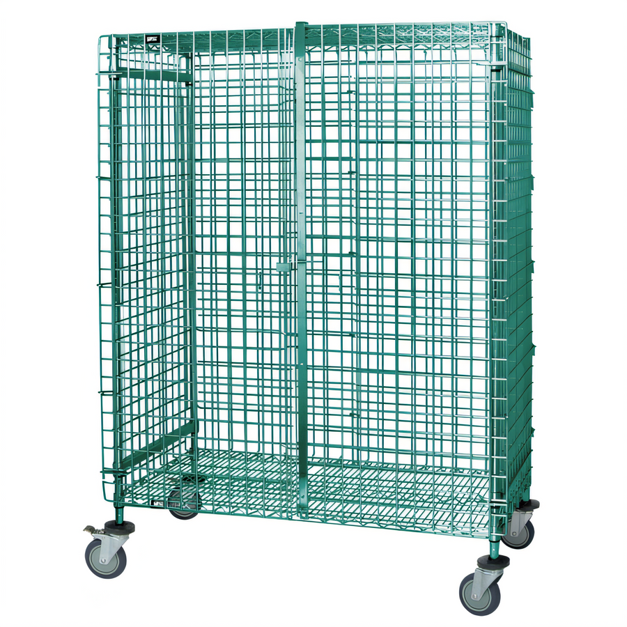 Product image #1 for Quantum Mobile Wire Security Cage, 36 x 18 x 69 Inches, Green Epoxy Finish