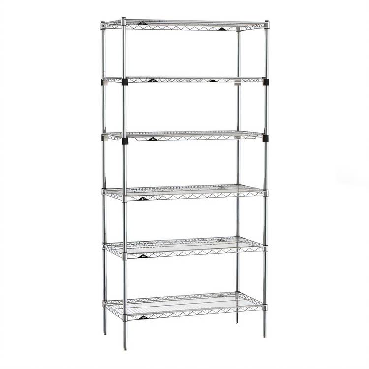Product image #1 for Metro Super Erecta 36" x 18" x 74" Chrome Plated 6-Tier Starter Wire Shelving Unit