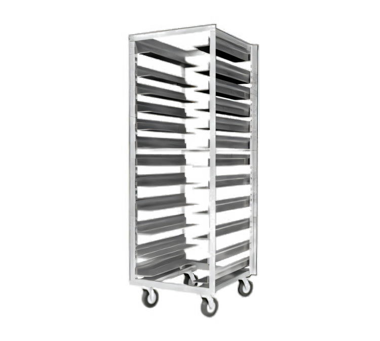 Product image #1 for Metro RD78N Mobile Pass-Thru Adjustable Slide Aluminum Pan Rack, 13-Pan Capacity, End Load