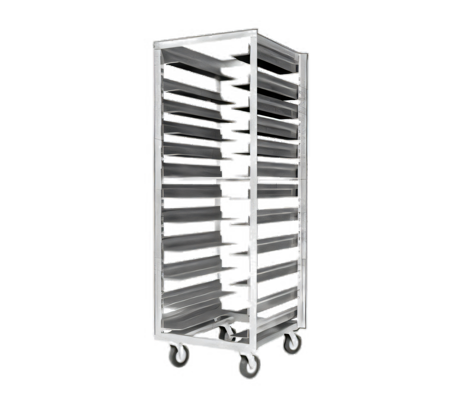 Product image #1 for Metro RD78N Mobile Pass-Thru Adjustable Slide Aluminum Pan Rack, 13-Pan Capacity, End Load