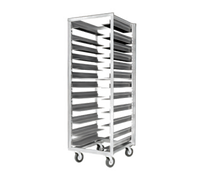 Metro RD78N Mobile Pass-Thru Adjustable Slide Aluminum Pan Rack, 13-Pan Capacity, End Load