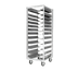 Thumbnail image #1 for Metro RD78N Mobile Pass-Thru Adjustable Slide Aluminum Pan Rack, 13-Pan Capacity, End Load