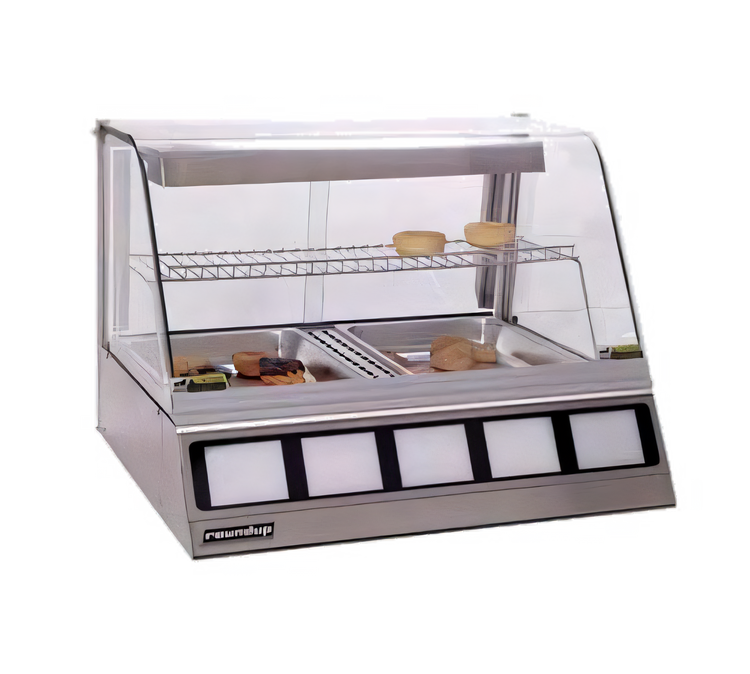 Product image #1 for Antunes DCH-220 Countertop Heated Display Cabinet, 2-Pan, Curved Glass