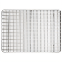 Winco Half-Size Footed Stainless Steel Wire Sheet Pan Grate, 12 x 16-1/2 Inches