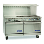 Thumbnail image #1 for Imperial (Middleby) Pro Series IR-6-G24-CC 60-Inch Commercial Gas Range with 6 Open Burners, 24-Inch Griddle & 2 Convection Ovens