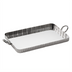 Thumbnail image #1 for American Metalcraft Rectangular Fluted Stainless Steel Serving Tray, 10 Inch