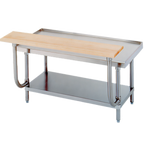 Thumbnail image #1 for Advance Tabco TA-928 Wood Cutting Board for Equipment Stands, 96"W x 10"D x 1-1/2"H, Adjustable Height