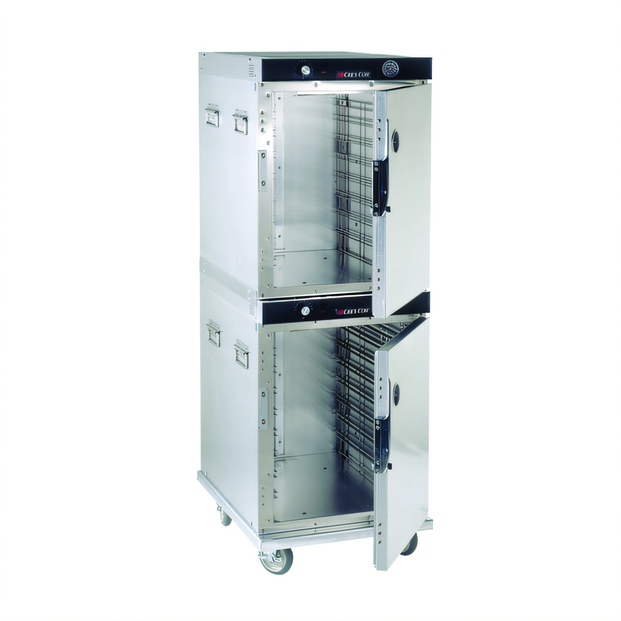 Product image #1 for Cres Cor Insulated Mobile Heated Holding Cabinet, 2-Compartment, Solid Split Dutch Doors, 16-Pan Capacity