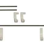 Thumbnail image #1 for Cambro Camshelving® Elevation EWSR2436151 Wall Shelving Full Shelf Rail Kit, 24 x 36 x 2 in, Polypropylene, Soft Gray