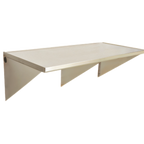 Thumbnail image #1 for Eagle Group UWT3072SEM Wall-Mount Stainless Steel Work Table, 72 x 30 Inches, 14-Gauge 304 Steel, Box Marine Edge, 1-1/2-Inch Rear Up-Turn