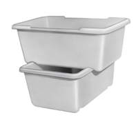 Channel Manufacturing Jumbo Poly Lug Cart, 19.25 x 30 x 12 Inches, 19 Gallon Capacity
