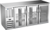 Thumbnail image #1 for 72-Inch Three-Section Food-Rated Pass-Thru Back Bar Refrigerator with Sliding Glass Doors