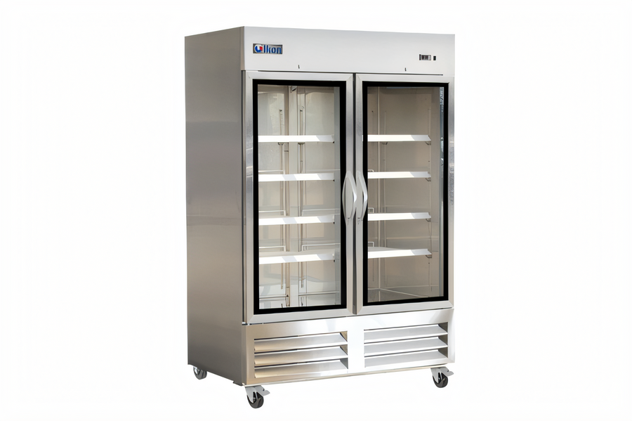 Product image #1 for IKON Refrigeration IB54FG Two-Section Glass Door Bottom-Mount Reach-In Freezer, 43.9 Cu. Ft.