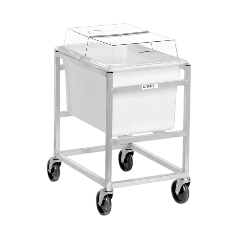 Product image #1 for Channel Manufacturing PBA001 Aluminum Poly Box Rack, 1-Level, 5-Inch Swivel Casters