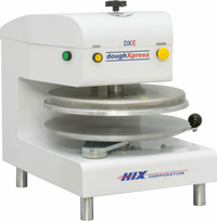 DoughXpress Electric Automatic Pizza Dough Press with Heated Upper Platen, Up to 18-Inch Diameter