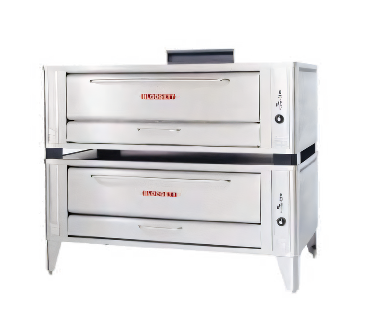 Product image #1 for Blodgett 1060 DOUBLE Double-Deck Gas Pizza Oven, 60-Inch x 37-Inch Deck Interior