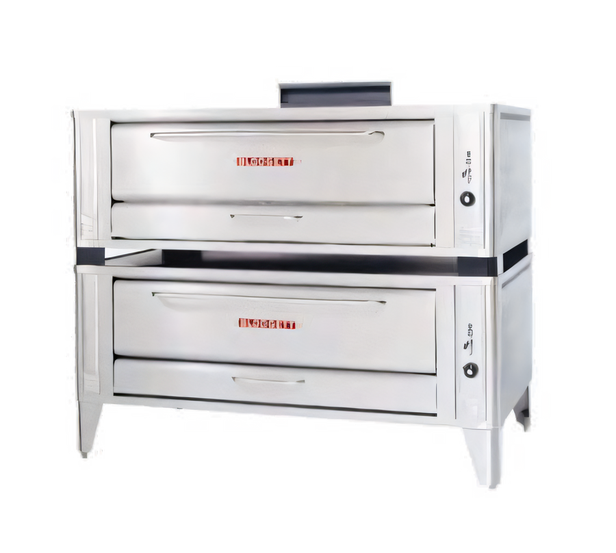 Product image #1 for Blodgett 1060 DOUBLE Double-Deck Gas Pizza Oven, 60-Inch x 37-Inch Deck Interior