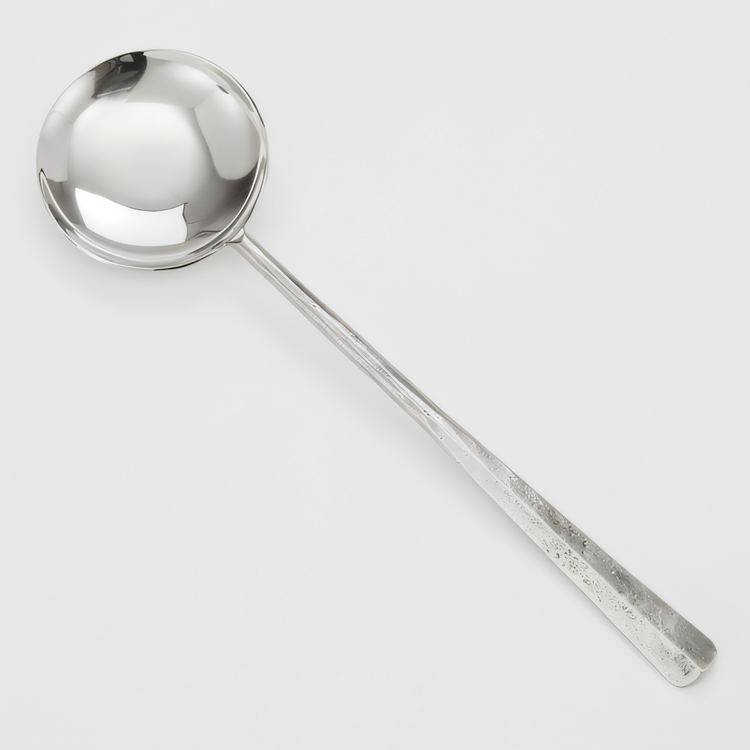 Product image #2 for American Metalcraft Amano Buffetware 12-Inch Hand-Forged Stainless Steel Solid Serving Spoon