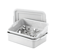 Vollrath Gray Perforated Plastic Drain Box for 20 x 15 Inch Bus Boxes
