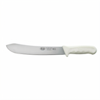 Thumbnail image #1 for Winco Stäl KWP-102 10-Inch Stamped Butcher Knife, Straight Blade, White Polypropylene Handle Case of 36