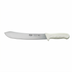 Thumbnail image #1 for Stäl 10-Inch Stamped Butcher Knife with High Carbon No-Stain German Steel Blade and White Polypropylene Handle