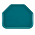 Thumbnail image #2 for Cambro Camtray® 14 x 18 Inch Trapezoid Fiberglass Fast Food & Cafeteria Tray, Teal
