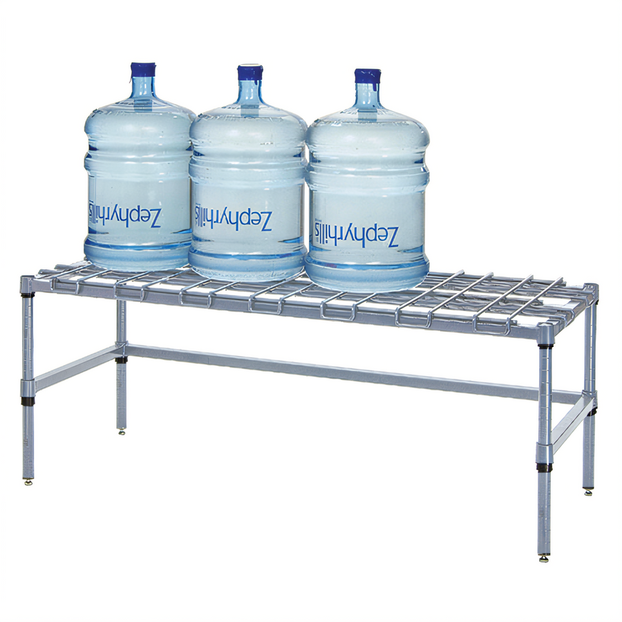 Product image #1 for Quantum Modular Wire Dunnage Rack, 48 x 24 x 14 Inches, 1500 lb. Capacity, Gray Epoxy Finish