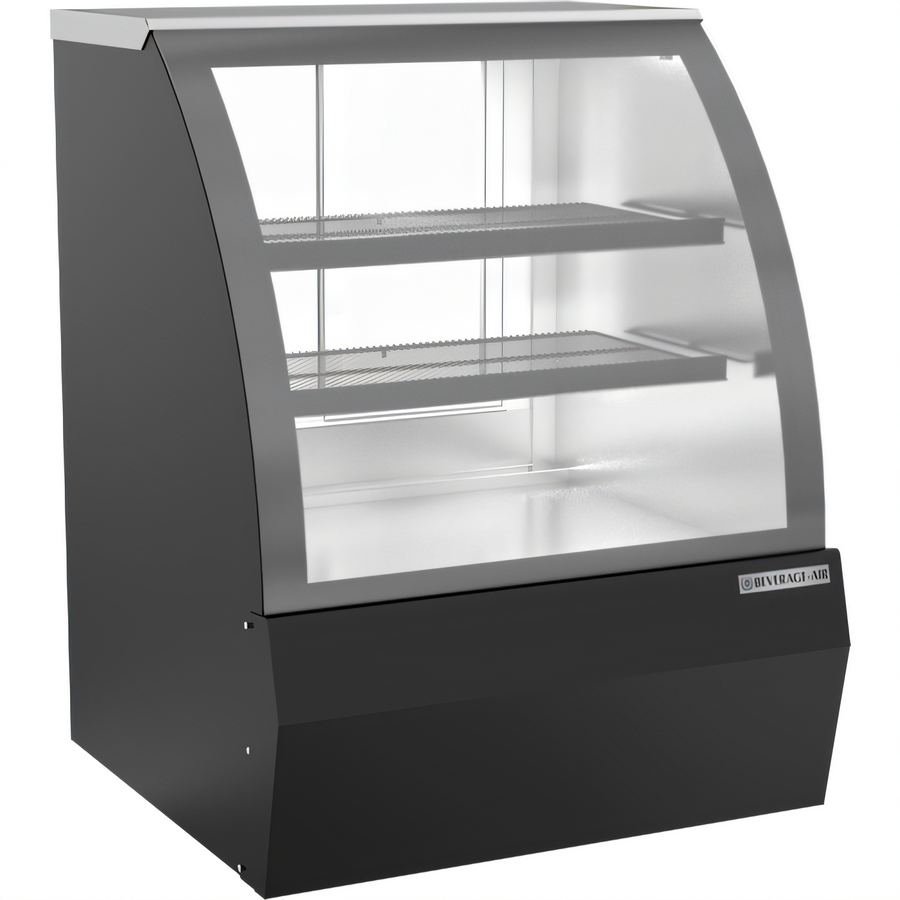 Product image #1 for Beverage-Air 37-Inch Open-Food Rated Refrigerated Deli Case with Curved Glass and Sliding Rear Doors