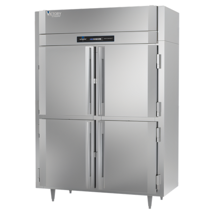 Product image #1 for Victory UltraSpec Shallow-Depth Two-Section Reach-In Freezer, 41.35 Cu. Ft., 4 Half-Height Solid Hinged Doors