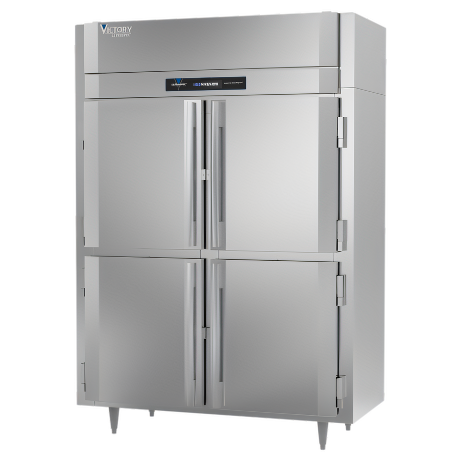 Product image #1 for Victory UltraSpec Shallow-Depth Two-Section Reach-In Freezer, 41.35 Cu. Ft., 4 Half-Height Solid Hinged Doors