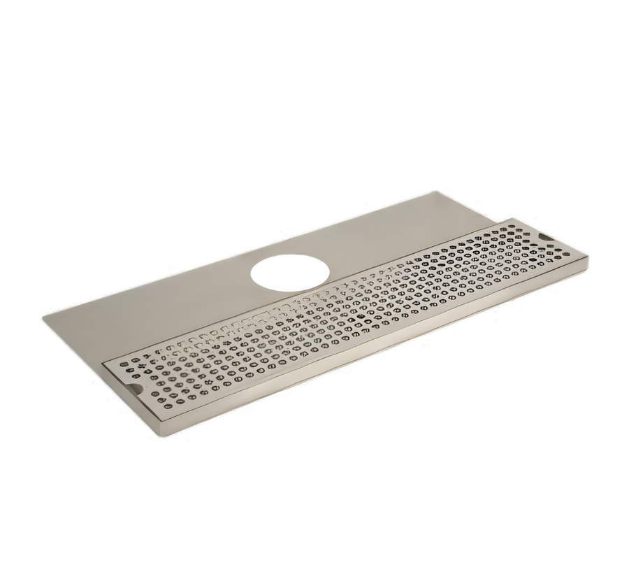 Product image #1 for 24-Inch Surface-Mount Stainless Steel Drip Tray Trough with Tower Plate